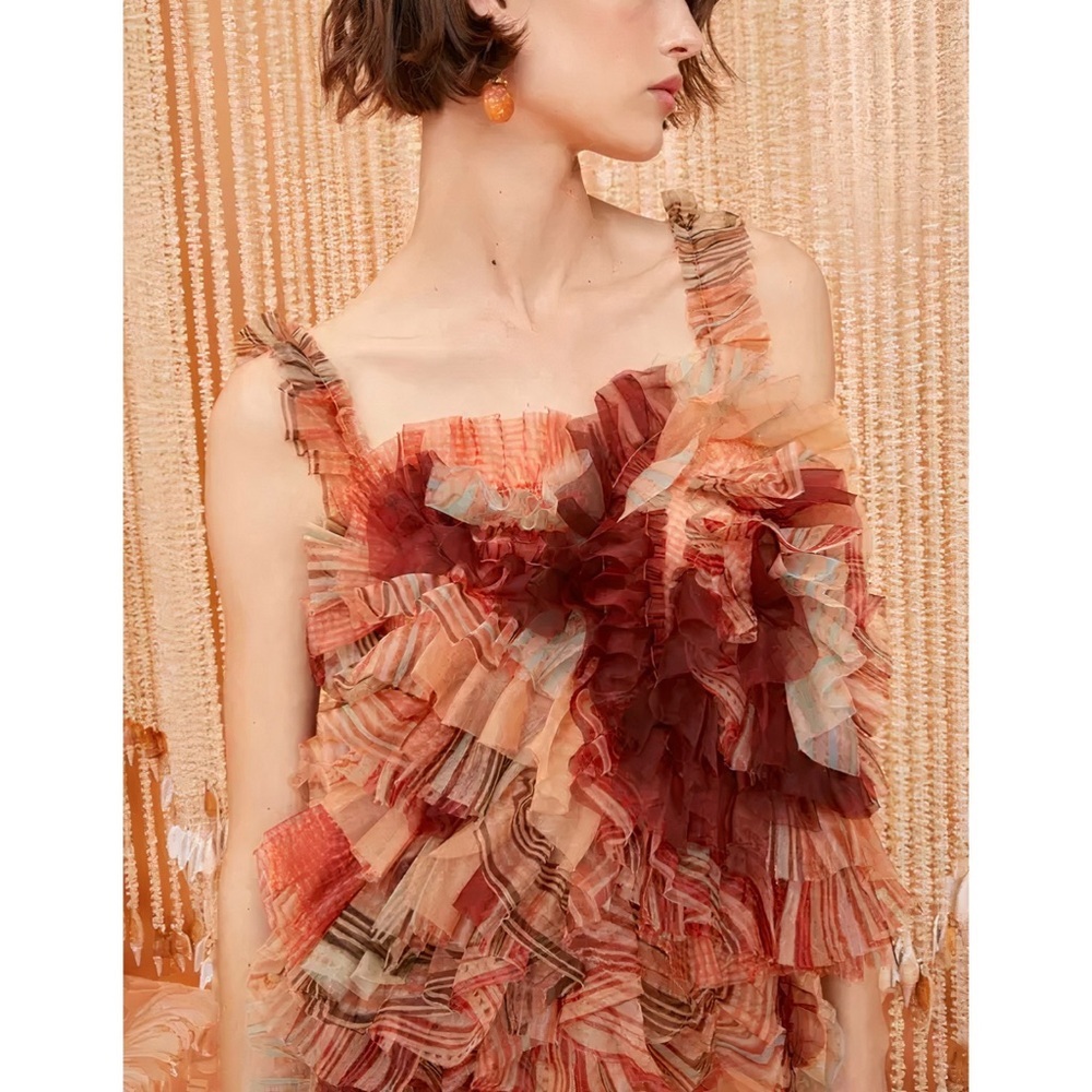 NWT Ulla Johnson Silk Ruffle Sleeveless Emilie Top